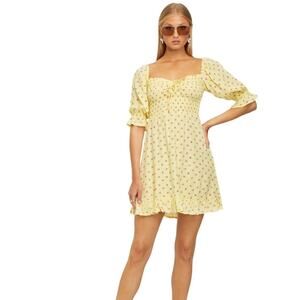 FAITHFULL THE BRAND Sage Mini Dress in Santa Maria Floral Print US 6/ Medium NWT